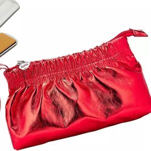 NWOT Chi Red Zip Up Product Pouch